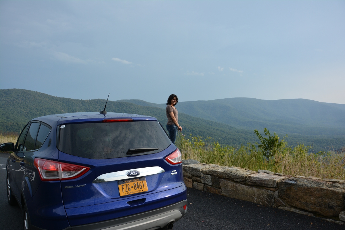 The view is amazing from Skyline Drive